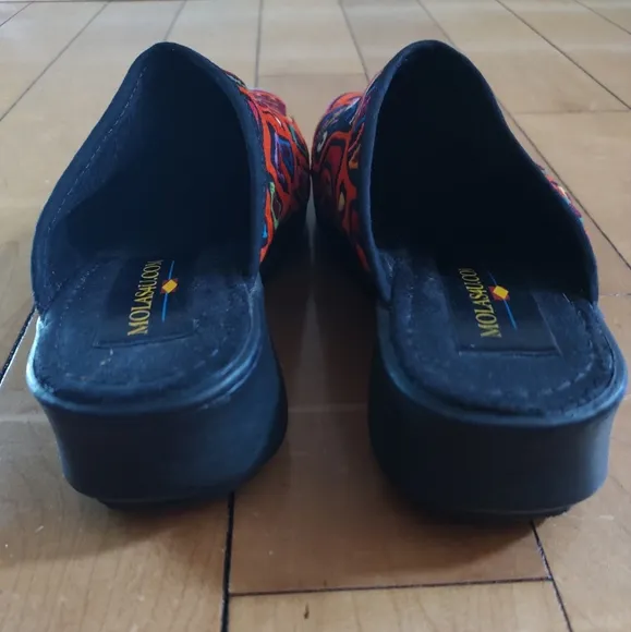 Molas4U Kuna Molas Colorful African Style Textile Embroidered Slip-On Mules