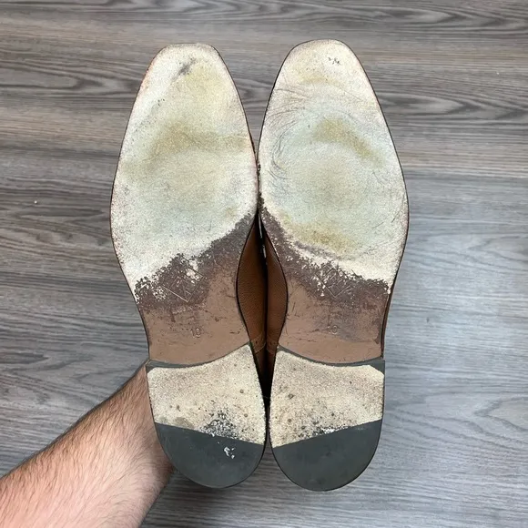 Monte Rosso Tan Cap Toe Balmoral Oxfords 10 M