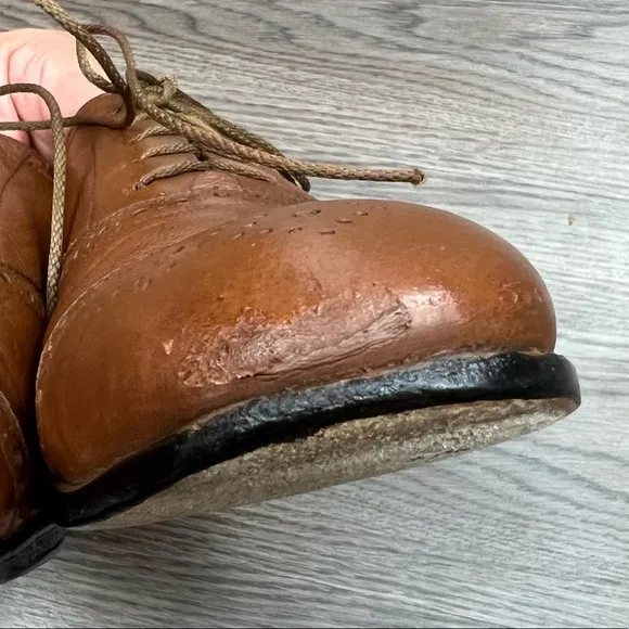 Monte Rosso Tan Cap Toe Balmoral Oxfords 10 M