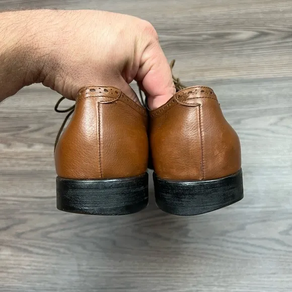 Monte Rosso Tan Cap Toe Balmoral Oxfords 10 M