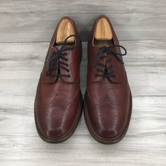 Mr. B's Aldo Oxfords Mens 12 Brown Leather Wingtip Derby Dress Shoes