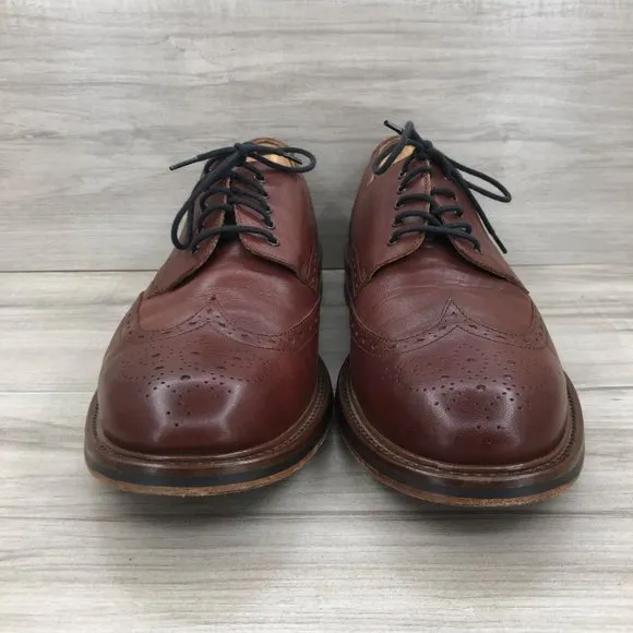 Mr. B's Aldo Oxfords Mens 12 Brown Leather Wingtip Derby Dress Shoes