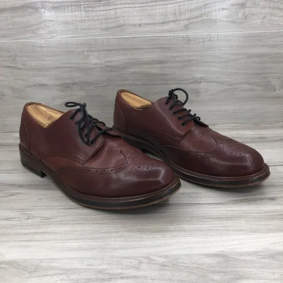 Mr. B's Aldo Oxfords Mens 12 Brown Leather Wingtip Derby Dress Shoes