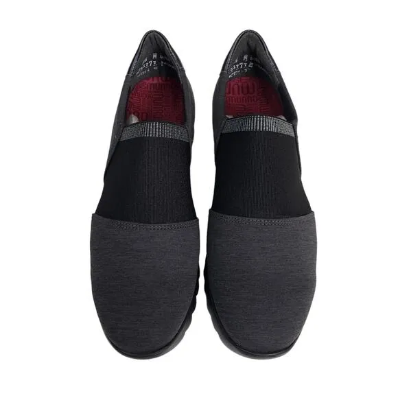 Munro Womens 8.5 K J Slip On Sneaker Shoe in Gray NEW