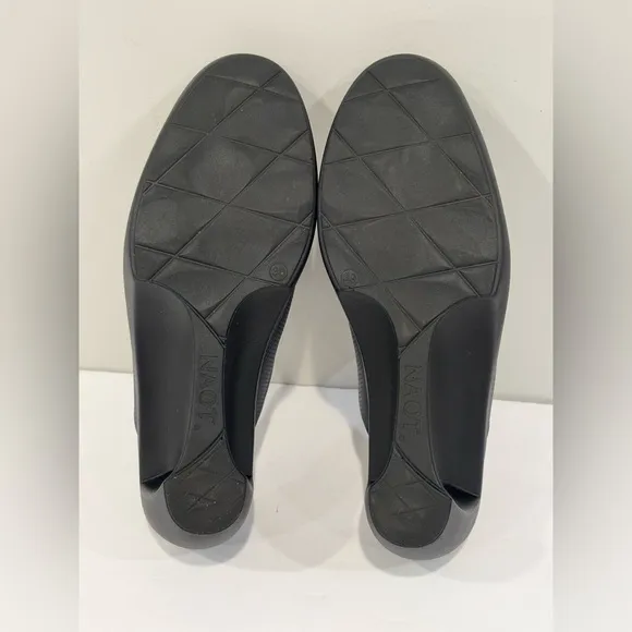 Naot Black Leather Mules Comfort Clogs