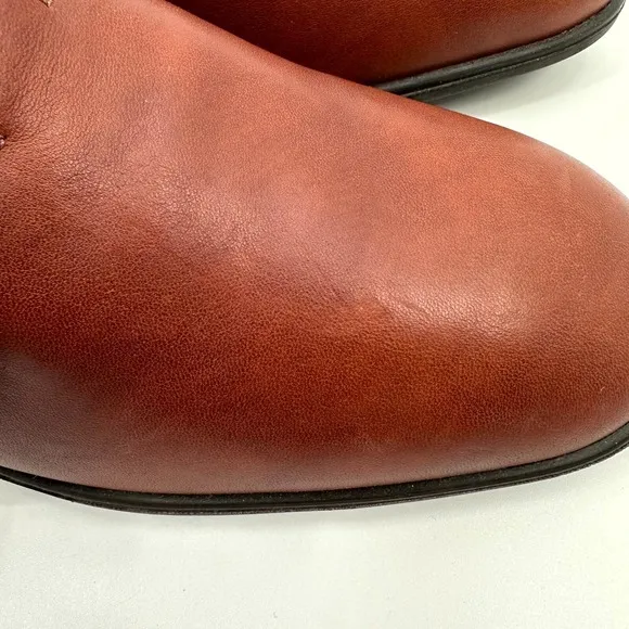 Naot Choice Mules Women's Size 39 Soft Chestnut Leather Block Heel Slip On