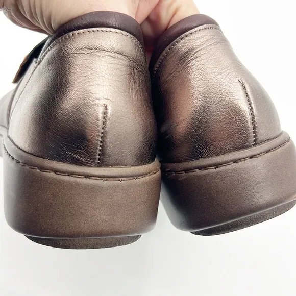 Naot Leather Slip-Ons Lagoon Brown Leather Combo size 41 US 10