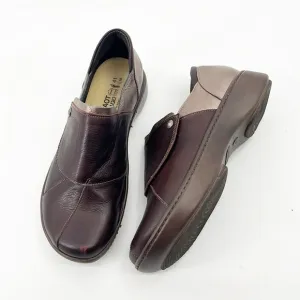 Naot Leather Slip-Ons Lagoon Brown Leather Combo size 41 US 10