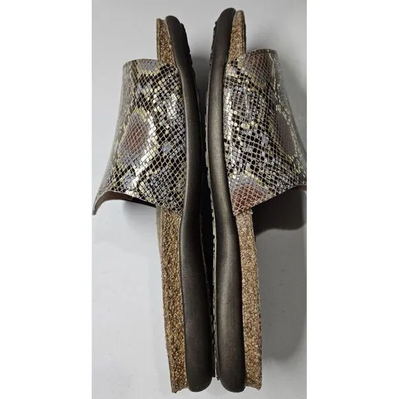 NAOT‎  Women's Skylar Slide Sandal Golden Python Leather 41/L10