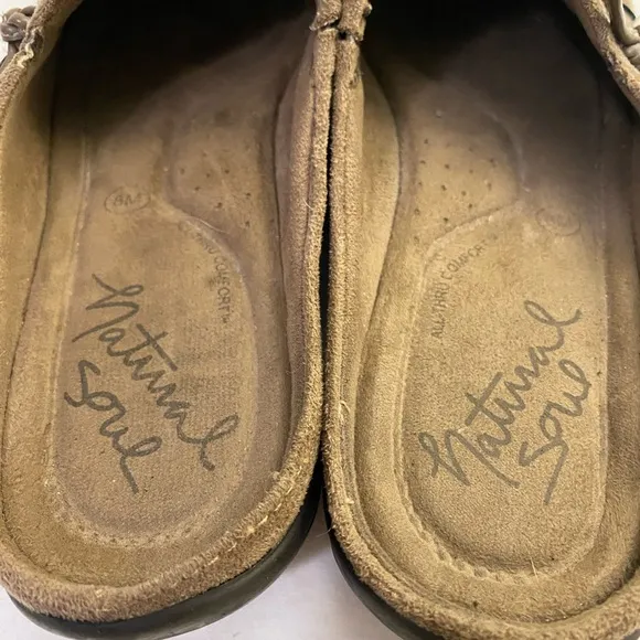 NATURAL SOUL by NATURALIZER  Fanner Mule Women’s Slip on Woven Shoes Size 8