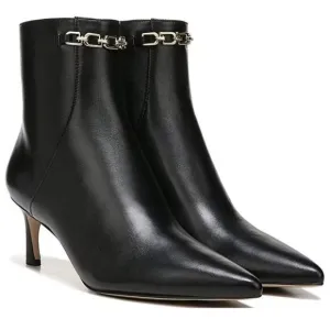 Naturalizer Frida Leather Chain Hardware Dress Booties (Wide)