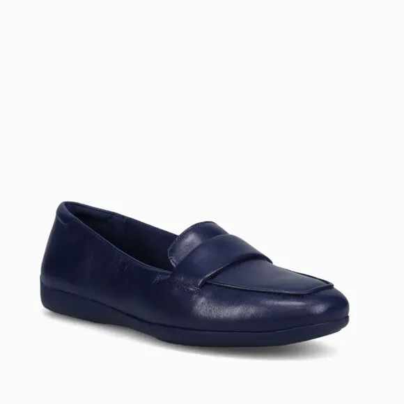 NATURALIZER Gen N Flow Moccasin in Haven Blue Leather (WIDE)