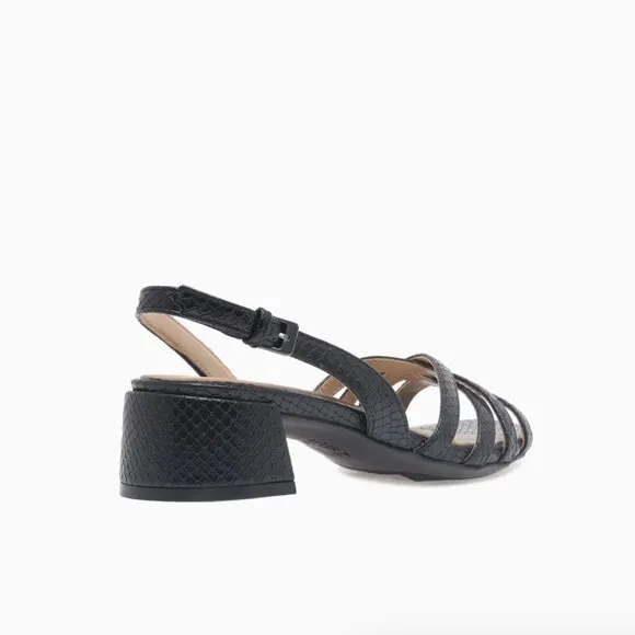 Naturalizer Jolee Black Snake (Wide)