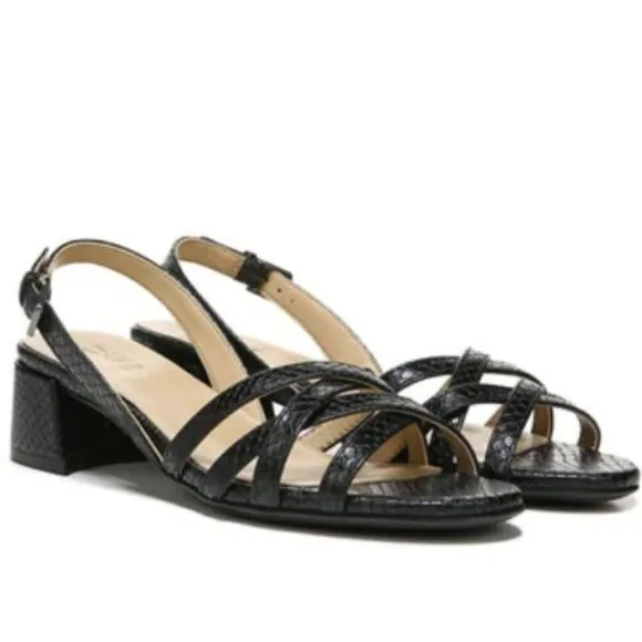 Naturalizer Jolee Black Snake (Wide)