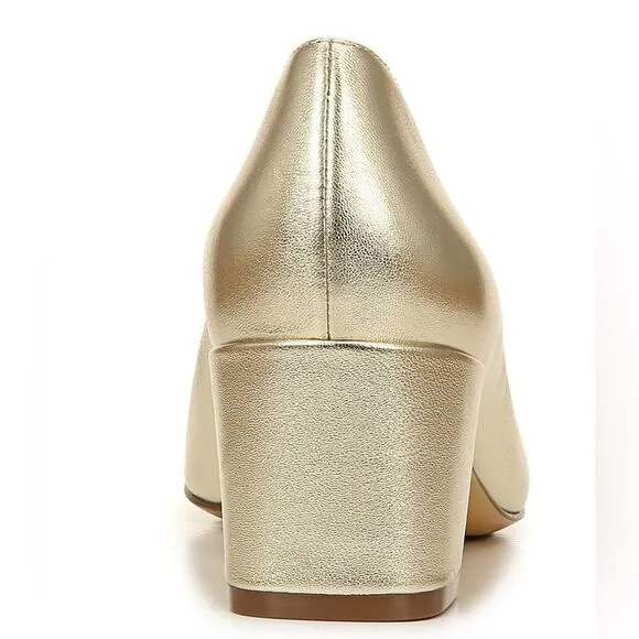 Naturalizer Karina Metallic Leather Block Heel Pumps (WIDE)