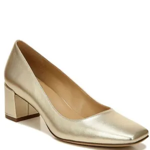 Naturalizer Karina Metallic Leather Block Heel Pumps (WIDE)