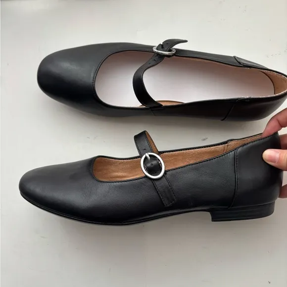 Naturalizer Kelly Mary Jean Ballet Flat Sz 9W Wide