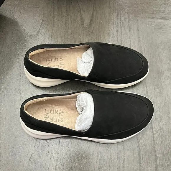 Naturalizer Slip-On Leather Sneakers - Ease NBCK (WIDE)