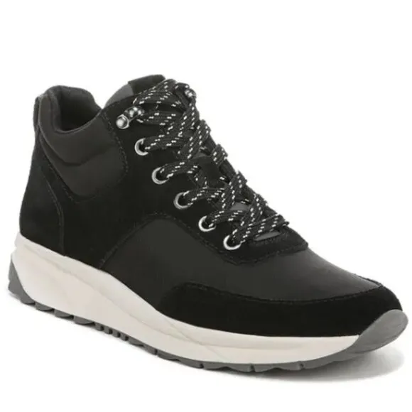 NATURALIZER  Sullivan Mid Top Oxford Sneaker - Black Grey Multi Suede
