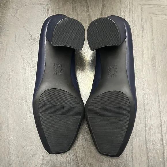 Naturalizer Warner Square Toe Pump French Navy (WIDE)