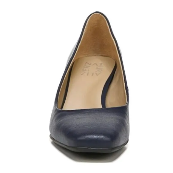 Naturalizer Warner Square Toe Pump French Navy (WIDE)