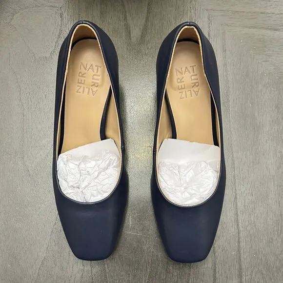 Naturalizer Warner Square Toe Pump French Navy (WIDE)