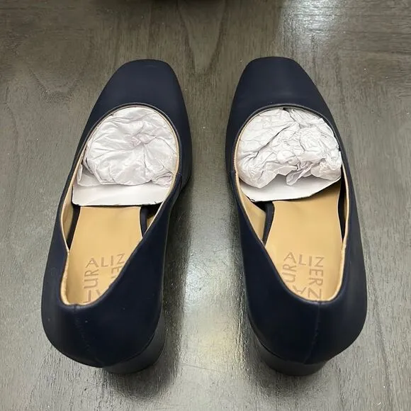 Naturalizer Warner Square Toe Pump French Navy (WIDE)