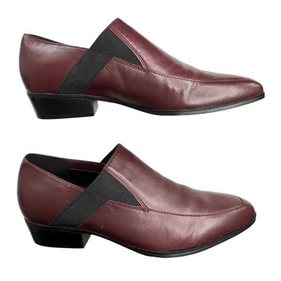 Naturalizer Womens Boulder Shooties Pointed Toe Ankle Boot Burgundy Size 8.5 EUC