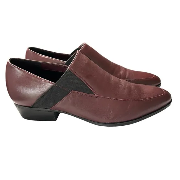 Naturalizer Womens Boulder Shooties Pointed Toe Ankle Boot Burgundy Size 8.5 EUC