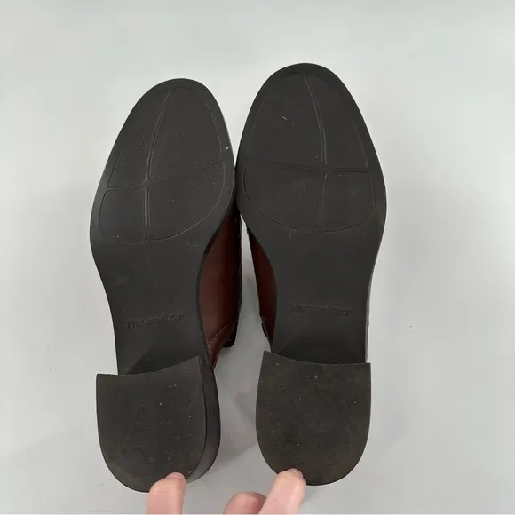 Naturalizer womens heels size 7.5 brown leather vintage 80s 90s slingback