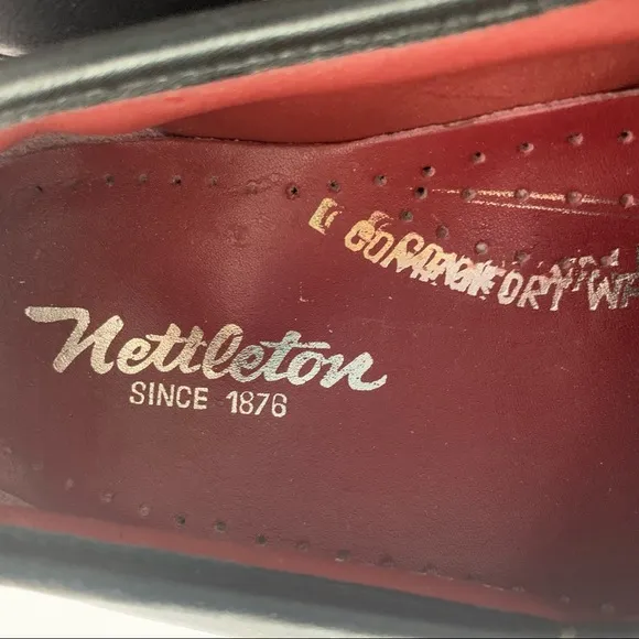 Nettleton Comfort Walk handcrafted black leather loafers