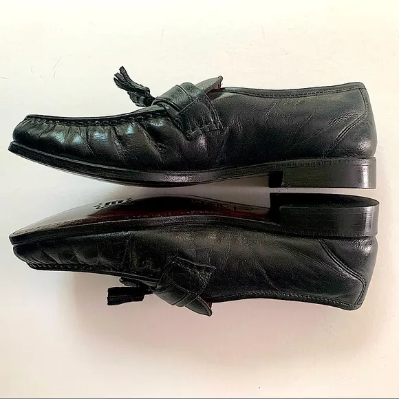 Nettleton Comfort Walk handcrafted black leather loafers
