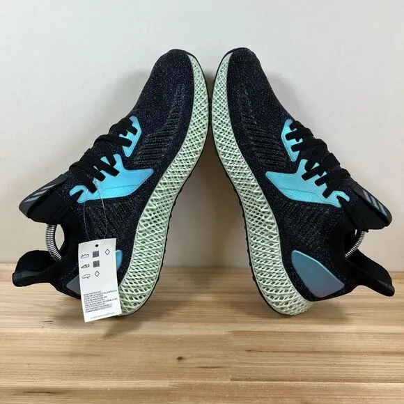 NEW Adidas AlphaEdge 4D running shoes Mens 10.5 Core black blue