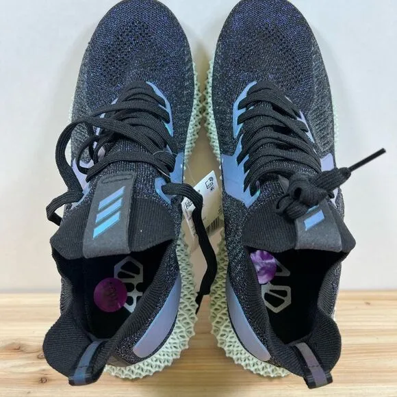 NEW Adidas AlphaEdge 4D running shoes Mens 10.5 Core black blue
