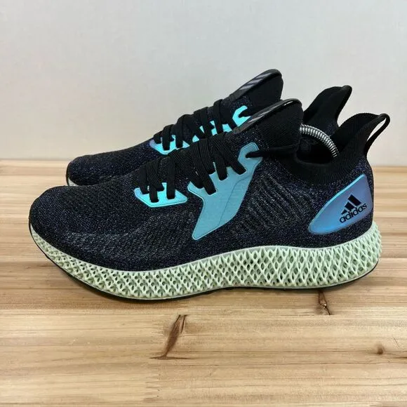 NEW Adidas AlphaEdge 4D running shoes Mens 10.5 Core black blue