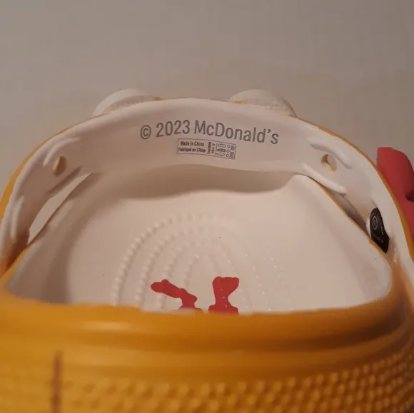 (New) Adult McDonald's Crocs Clogs (M9/W11)