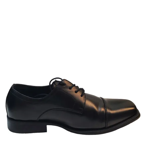 New Alfani Men's Quincy Cap Toe Oxfords Shoes 12W Black