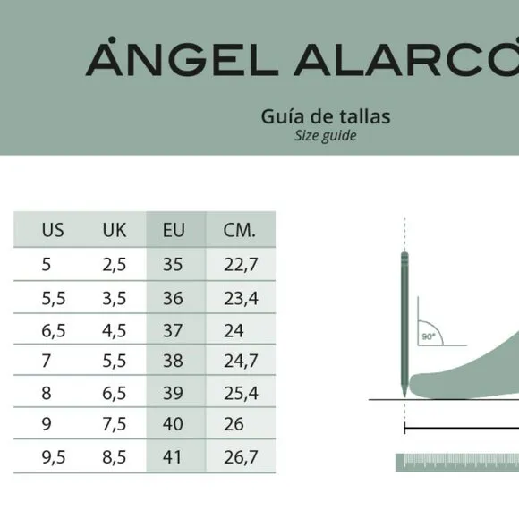 NEW ANGEL ALARCON Made In Spain Leather Mules With Block Heels tan 663mn