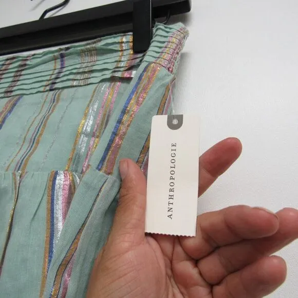 NEW Anthropologie Women Small Audriana Shimmer Maxi Skirt