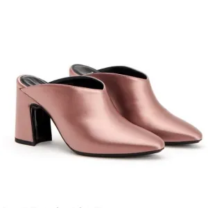 NEW AQUATALIA PINK SATIN MULES