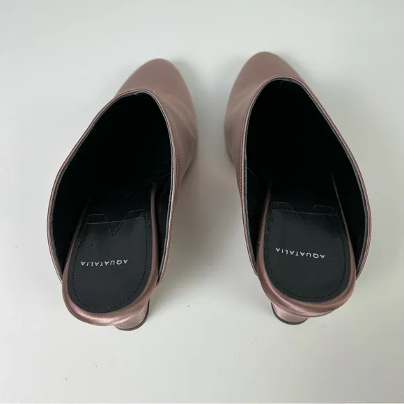 NEW AQUATALIA PINK SATIN MULES