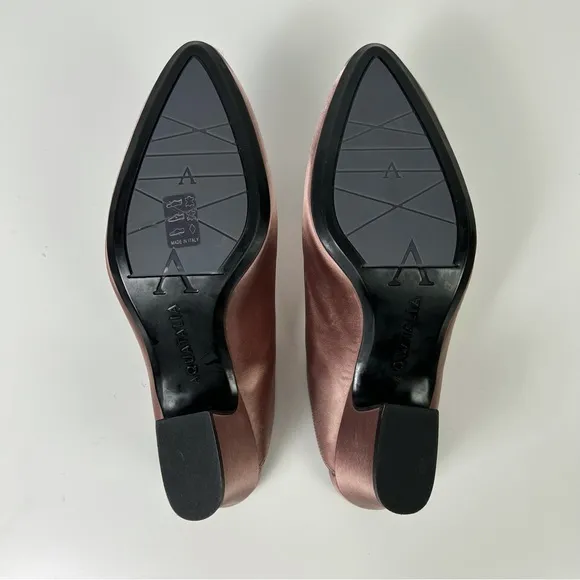 NEW AQUATALIA PINK SATIN MULES