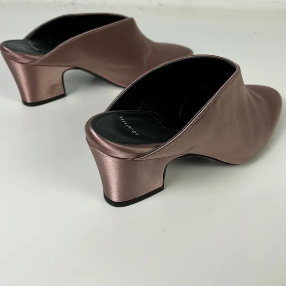 NEW AQUATALIA PINK SATIN MULES