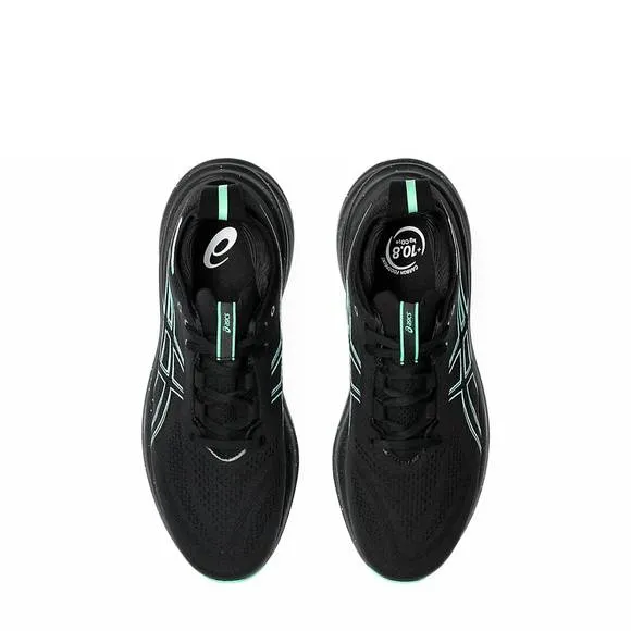 NEW ASICS men's gel nimbus 26 running shoes in black/soothing sea