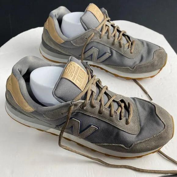 New Balance 515 Mens Size 14 D Gray Classics Running Shoes Up lace ML515RFB