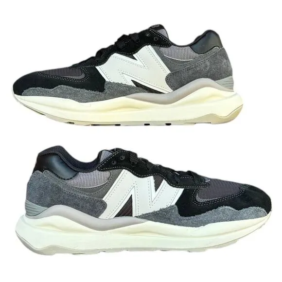 New Balance 57/40 Men's Size 8.5 Black Magnet Sea Salt Running Sneakers