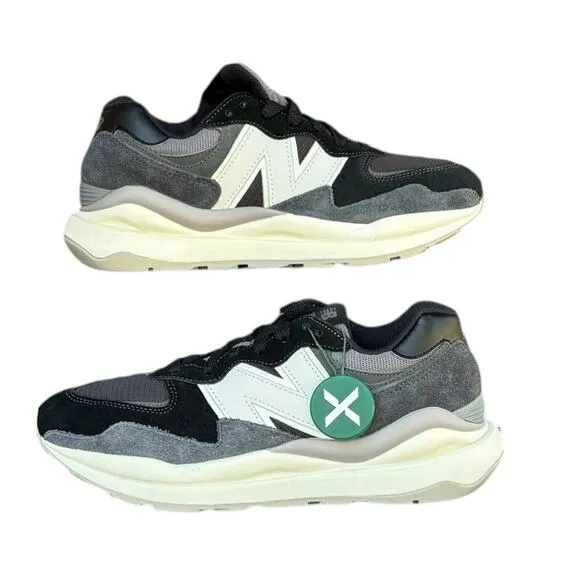 New Balance 57/40 Men's Size 8.5 Black Magnet Sea Salt Running Sneakers