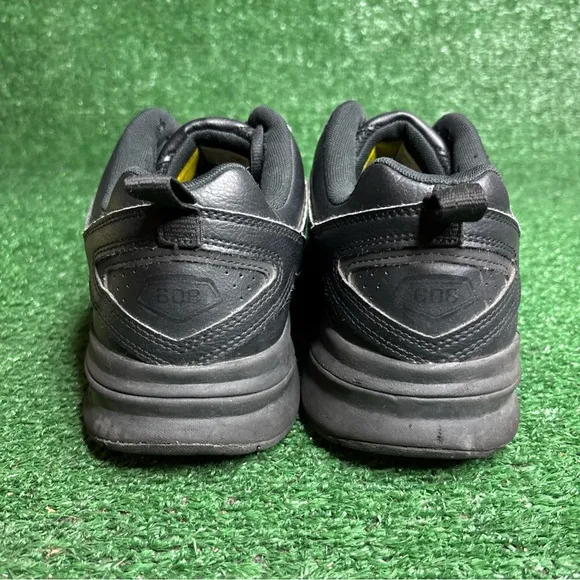 New Balance 608 v5 Slip Resistant Shoes Mens Extra Wide 12 4E Black Leather