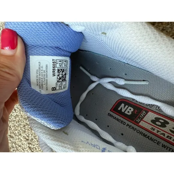 New Balance 850 V1 Stability Running Shoes Cushioned white Blue women 10.5