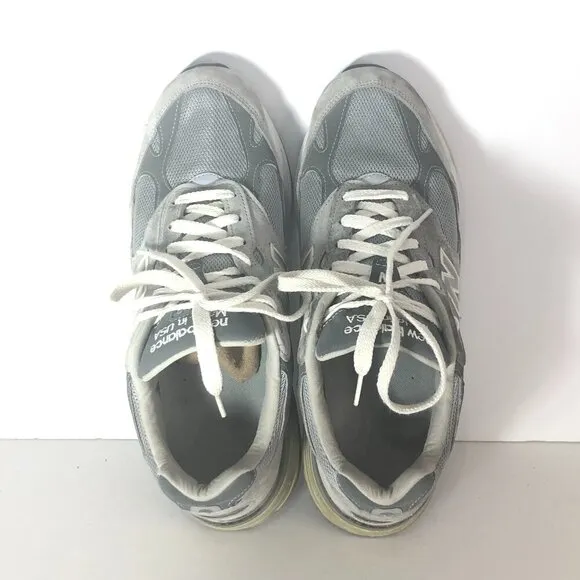 NEW BALANCE 993 Made In USA Sneakers Men's Size 12 Gray Running Shoes